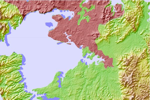 Tide stations located close to LPG Terminal, New Zealand