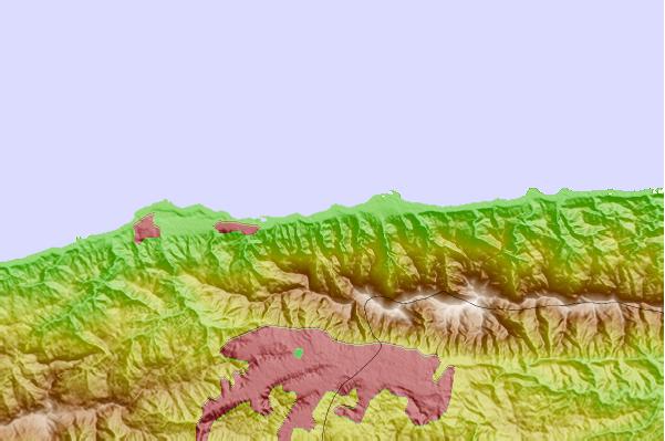 Tide stations located close to La Guaira