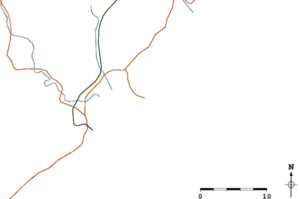 Roads and rivers around La Linea de la Concepcion