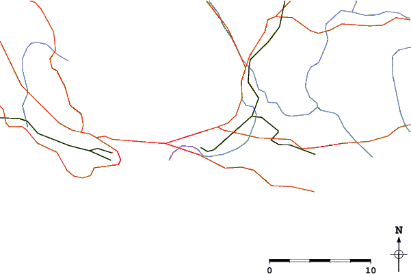 Roads and rivers around La Valette-du-Var