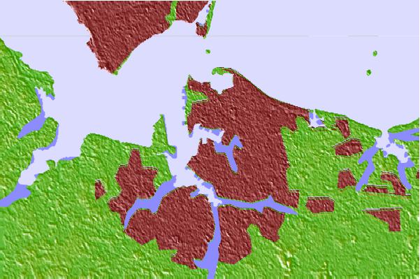 Tide stations located close to Lafayette River, Hampton Roads, Virginia