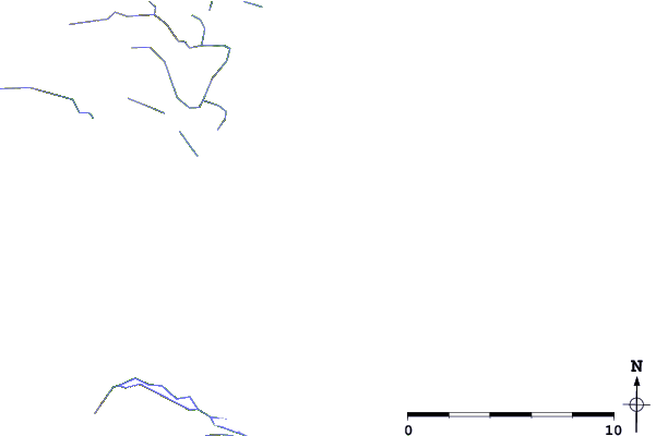 Roads and rivers around Lancaster Cove, Cholmondeley Sound, Alaska