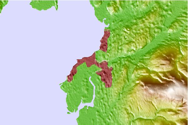 Tide stations located close to Lancaster