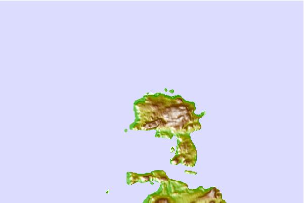 Tide stations located close to Langara Island, British Columbia