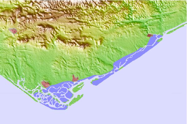 Tide stations located close to Laranjeiro