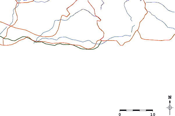 Roads and rivers around Las Mareas, Puerto Rico