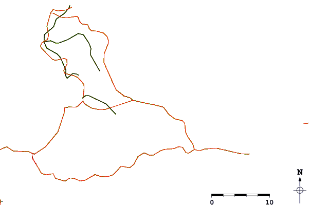 Roads and rivers around Le Moule