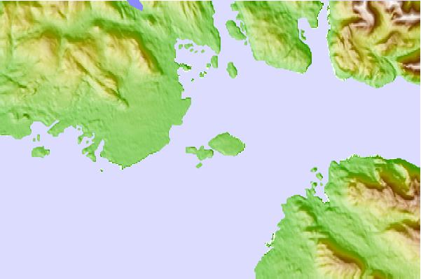 Tide stations located close to Level Islands, Alaska