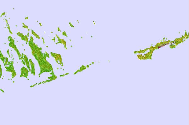 Tide stations located close to Little Duck Key, east end, Hawk Channel, Florida