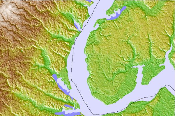 Tide stations located close to Liverpool Point, Maryland