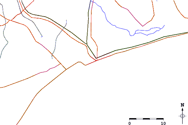 Roads and rivers around Lome, Togo