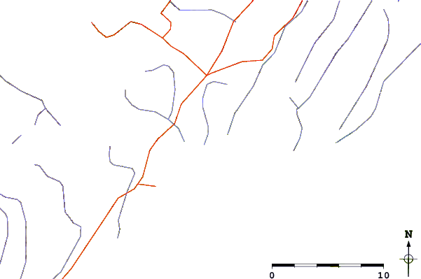 Roads and rivers around Long Harbour, Newfoundland