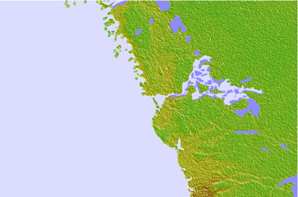 Tide stations located close to Lostmans River entrance, Florida