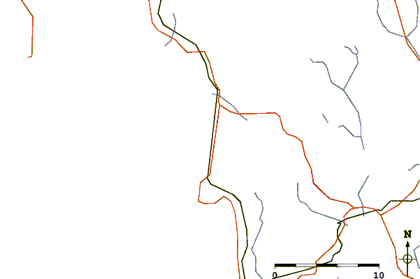 Roads and rivers around Lower East Pubnico, Nova Scotia