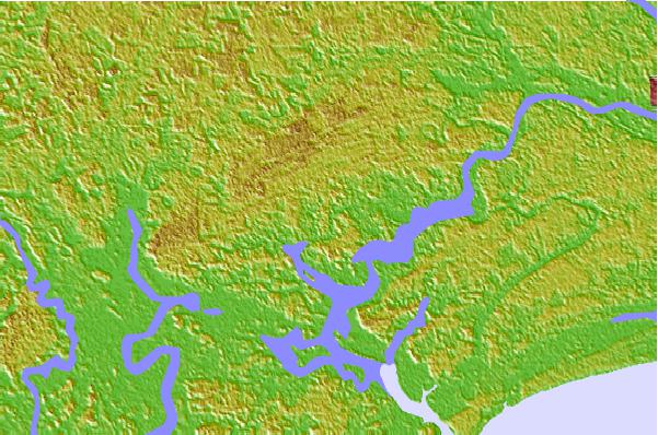 Tide stations located close to Lower Toogoodoo Creek, 2 miles above entrance, South Carolina