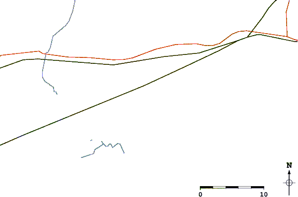 Roads and rivers around Lower Toogoodoo Creek, 2 miles above entrance, South Carolina