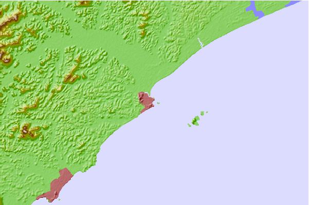 Tide stations located close to Macaé (Imbitiba Bay), Brazil