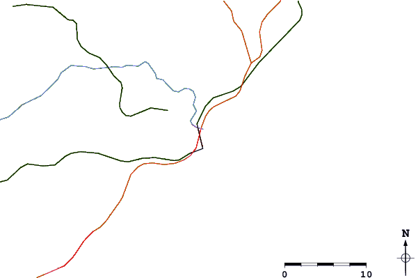 Roads and rivers around Macaé (Imbitiba Bay), Brazil