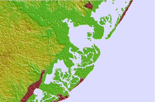 Tide stations located close to Main Marsh Thorofare, New Jersey