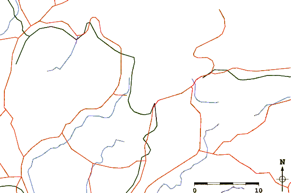 Roads and rivers around Maizuru (Nisi Ko), Kyoto, Japan