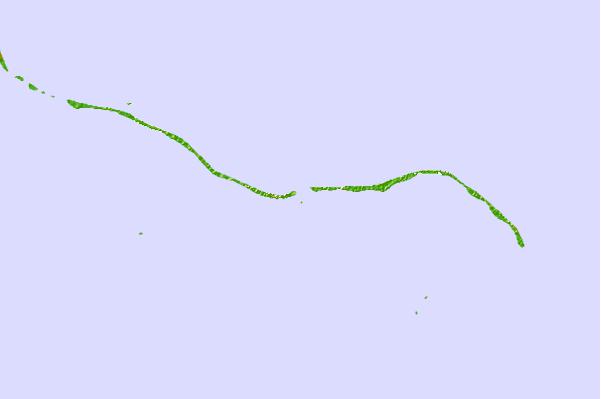Tide stations located close to Makemo Atoll, Tuamotu Archipelago