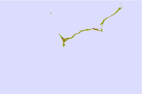 Tide stations located close to Makin Atoll, Gilbert Islands, Kiribati