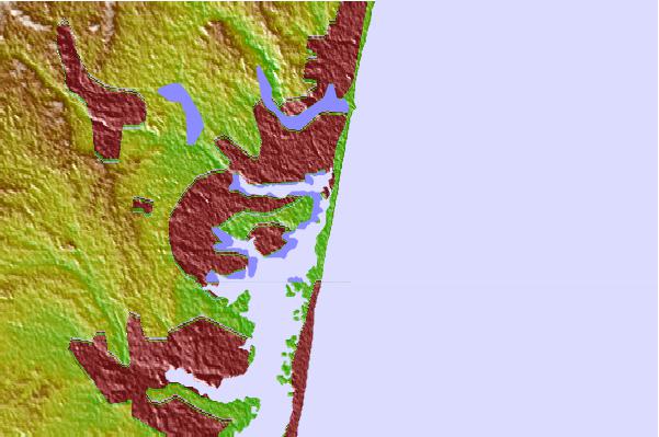 Tide stations located close to Mantoloking, Barnegat Bay, New Jersey