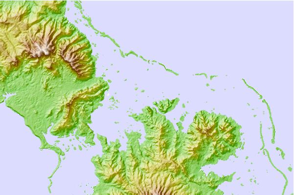 Tide stations located close to Marovo Lagoon, Solomon Islands