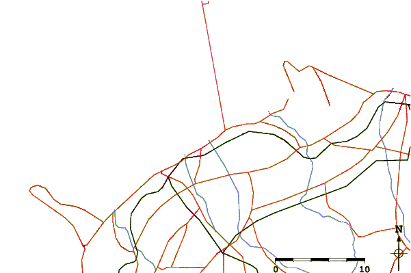 Roads and rivers around Marugame, Kagawa, Japan