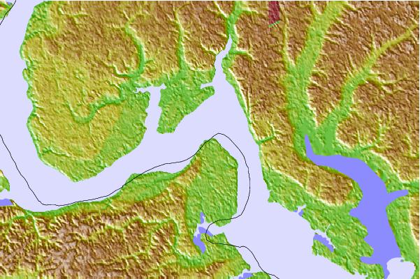 Tide stations located close to Mathias Point, Virginia