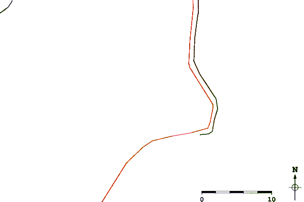 Roads and rivers around Mathias Point, Virginia