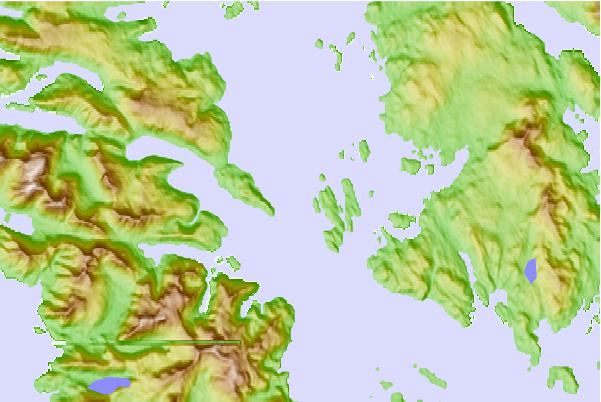 Tide stations located close to McFarland Islands, Tlevak Strait, Alaska