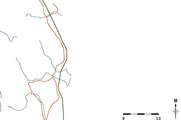 Roads and rivers around Mcewin Islet, Australia