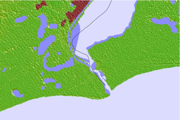 Tide stations located close to Mesquite Point, Sabine Pass, Texas