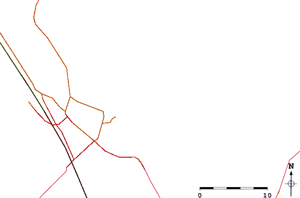 Roads and rivers around Messick Point, Back River, Chesapeake Bay, Virginia