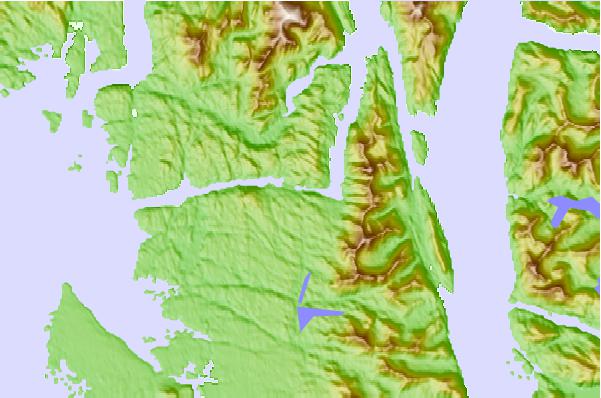 Tide stations located close to Meyers Narrows, British Columbia