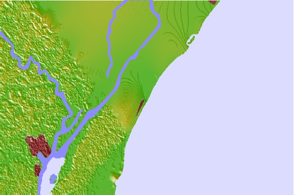 Tide stations located close to Midway Inlet North, Pawleys Island, South Carolina