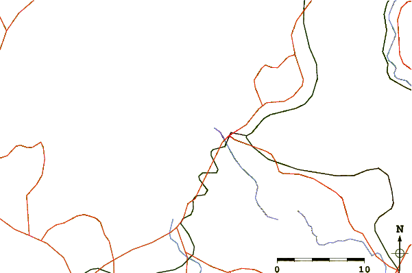 Roads and rivers around Minamata, Kumamoto, Japan