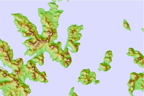 Tide stations located close to Mist Harbor, Nagai Island, Shumagin Islands, Alaska