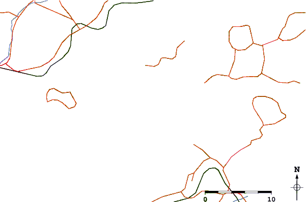 Roads and rivers around Mitarai, Hirosima, Japan