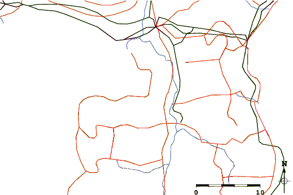 Roads and rivers around Mito (Utiura), Sizuoka, Japan