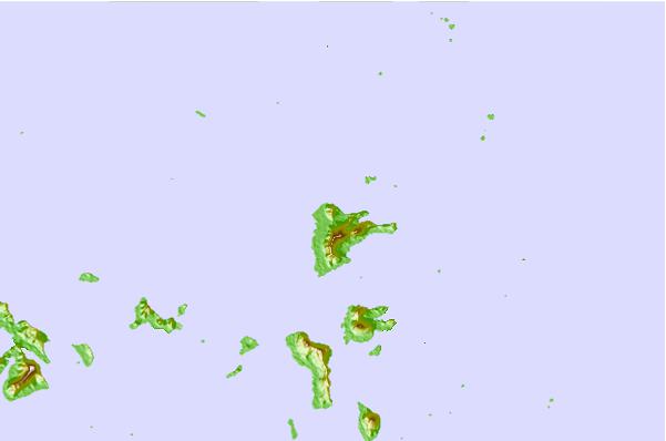 Tide stations located close to Moen Island, Chuuk, Federated States of Micronesia