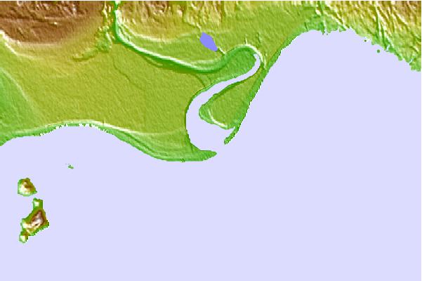 Tide stations located close to Moisie Bay, Quebec