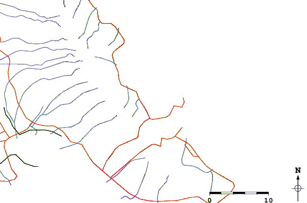 Roads and rivers around Mokuoloe, Kaneohe Bay, Oahu Island, Hawaii