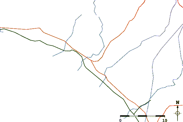 Roads and rivers around Montalto di Castro