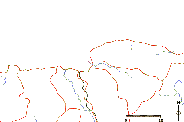 Roads and rivers around Montego Bay, Jamaica