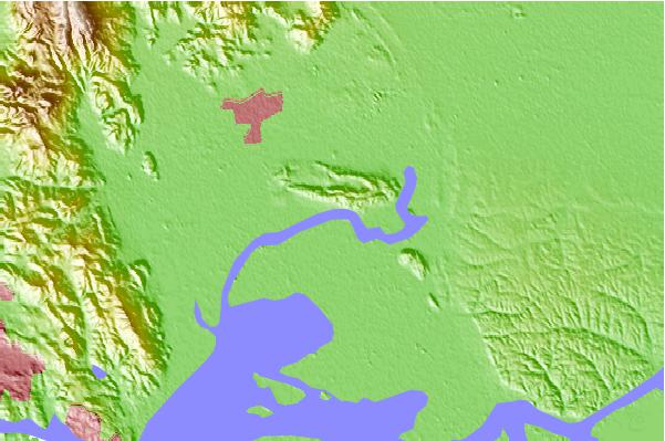 Tide stations located close to Montezuma Slough Bridge, Suisun Bay, California