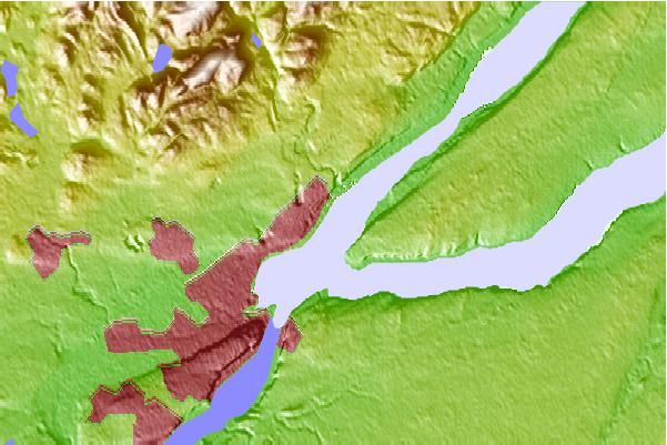 Tide stations located close to Montmorency, Quebec