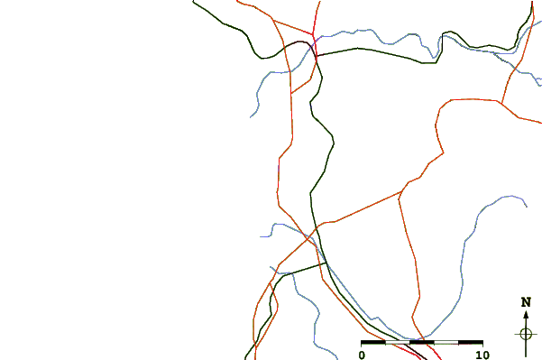 Roads and rivers around Moss Landing, California