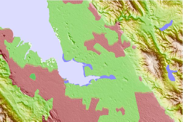 Tide stations located close to Mowry Slough, San Francisco Bay, California